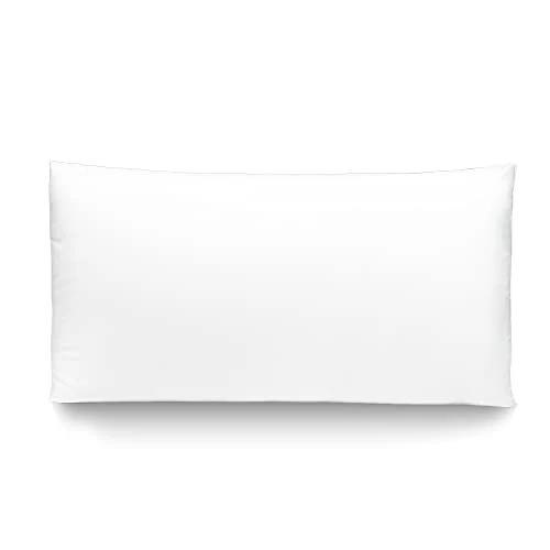 Cecotec Flow PureComfort Pillow 70 cm. Silk Feel Fibre with Anti-Dust Mite and Antibacterial Treatment, Medium to High Strength Feel, Washable Cover