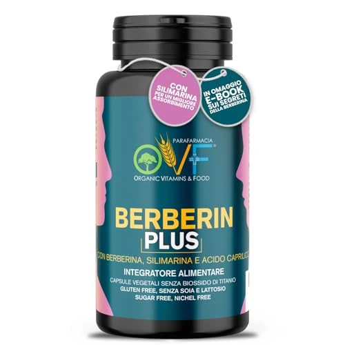 OVF, Berberine 600 Mg, 60 Berberin Kapseln, Die beste Formel für die Aufnahme von Silymarin aus Mariendistel, Für das Wohlbefinden des Herz-Kreislauf-Systems und eine normale Leberfunktion