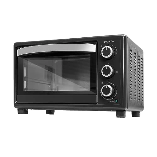 Offerta a tempo: Cecotec Forno da tavolo Bake&Toast 2300 Black, 23 l, potenza 1500 W, fino a 230 °C, 3 modalità di riscaldamento: grill, calore base, e combinato, sportello con doppia vetro, timer 60 min, vassoio - 23% da 59.99 € a 45.99 €