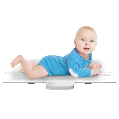 Limited-time offer: Cecotec Baby Scales Digital Nana BabyCare SmartWeight. LED Display, Support Surface 60 x 25 cm, Measuring Capacity from 50 g to 40 kg, Multifunction, Automatic Shut-off from 30.19 GBP to 30.19 GBP (save 0%)