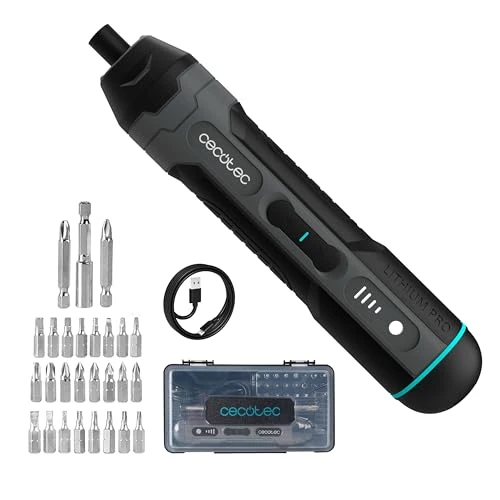 Offre limitée : Cecotec Tournevis Électrique à Batterie 3,6V et 1500 mAh EasyGyro 3000 Pocket. 280 tr/min, Design Compact, Couple de Serrage jusqu'à 4,5 Nm, Puissance Réglable, Charge par Câble Type C, Lumière LED de 23.90 € à 17.90 € (25% de remise)