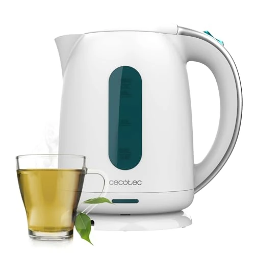 Offerta a tempo: Cecotec Bollitore elettrico 1,7 Litri di capacità, Thermosense 180 White. 2200 W, riscaldamento rapido, filtro anticalcare, senza BPA e altri tossici, base girevole a 360°, recipiente senza fili - 5% da 24.90 € a 23.65 €