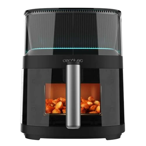 Offre limitée : Cecotec Friteuse Sans Huile Cecofry Neon 5000, 5 L, Vaporisateur d'eau pour une cuisson parfaite, Technologie Healthy Crispy et PerfectCook, 10 menus prédéfinis, Fenêtre, tactile de 59.90 € à 59.90 € (0.00% de remise)
