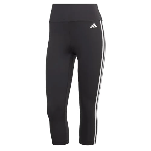 Limitiertes Angebot: adidas Damen Train Essentials 3-Stripes High-Waisted 3/4 Leggings, Black, XL von 40.00 EUR auf 20.00 EUR (Spare 50%)
