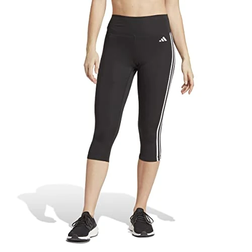 Limitiertes Angebot: adidas Damen Train Essentials 3-Stripes High-Waisted 3/4 Leggings, Black, M von 40.00 EUR auf 20.00 EUR (Spare 50%)