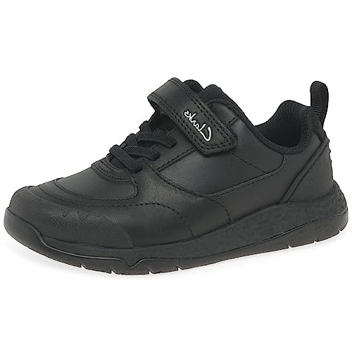 Oferta limitada: Clarks Boy's Steggystride K Sneaker, Piel Negra, 10.5 UK Child de 65.95 EUR a 53.13 EUR (ahorro 19%)