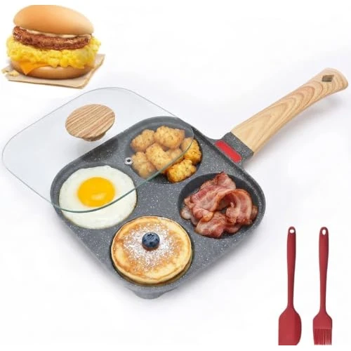 Offerta a tempo: Padella Pancake con Coperchio, Pentola Pancakes, per Induzione e Gas(Nero) - 0.00% da 29.50 € a 29.50 €