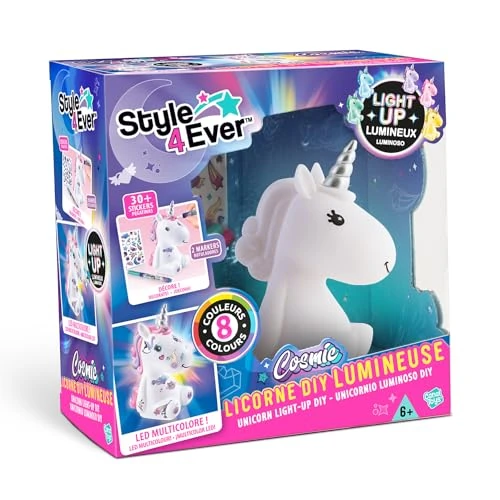 Canal Toys - Style 4 Ever - Cosmic Unicorn DIY Luminous to Decorate - Collector's Edition - Creative Hobbies for Children - Ages 6+ - Random Colour - OFG 268