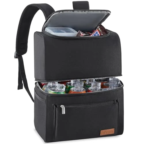 Offerta a tempo: Lifewit Zaino Termico, Borsa Frigo Zaino Grande, Zaino porta Pranzo Doppio Strato a Tenuta Stagna, Zaini da Picnic Portatile per Ufficio, Spiaggia, Campeggio, Viaggio, Nero, 21L - 42% da 43.99 € a 25.64 €
