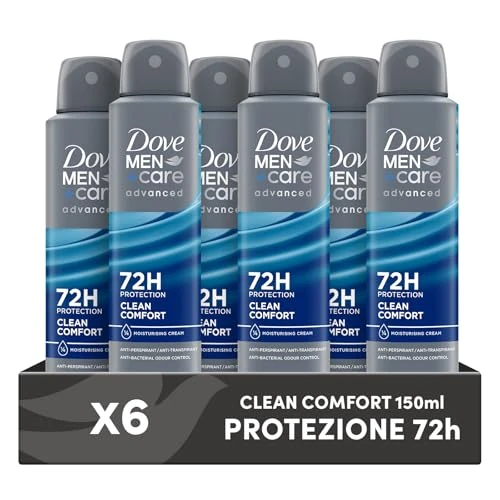 Offre limitée : Dove Men +Care Clean Comfort Lot de 6 sprays pour homme 72 h 150 ml de 36.99 € à 36.99 € (0.00% de remise)