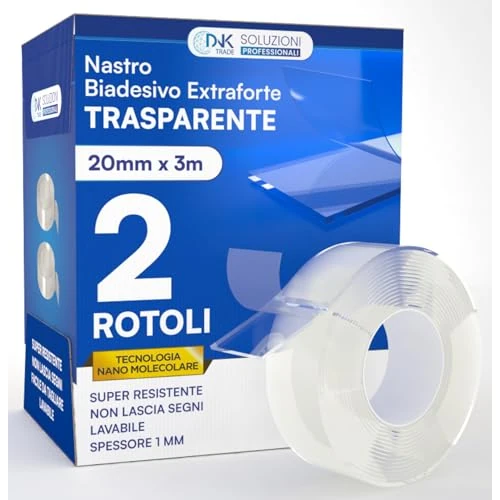 Offerta a tempo: 2 Rotoli Nastro Biadesivo Scotch Trasparente Extra Forte 3m - 11% da 8.90 € a 7.95 €