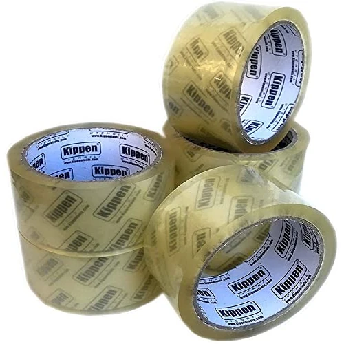 Limited-time offer: kippen 9004TM - Pack of 6 Rolls of Transparent Adhesive Tape for Packaging Size: 50mt x 48mm. from 9.29 GBP to 9.29 GBP (save 0%)