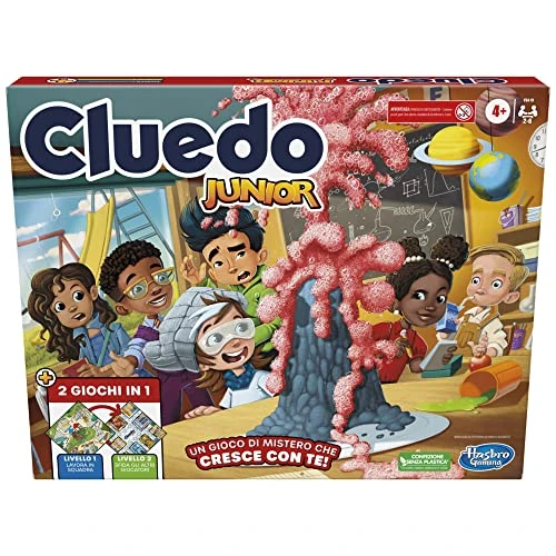 Oferta limitada: Hasbro Gaming Cluedo Junior - Juego de Mesa 2 en 1 con Tablero Delantero y Trasero, Juego de investigación para niños y niñas a Partir de 4 años para 2-6 Jugadores de 34.71 EUR a 29.16 EUR (ahorro 16%)