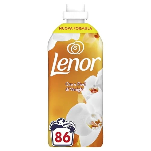 Offerta a tempo: Lenor Ammorbidente 86 Lavaggi Oro E Fiori Di Vaniglia, Offre Una Freschezza Duratura Per Un Letto Fresco Fino A 1 Settimana - 48% da 12.29 € a 6.41 €