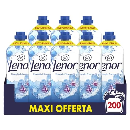 Limitiertes Angebot: Lenor Weichspüler in der Waschmaschine, Konzentrat, Frühlingserwachen, lang anhaltende Frische (8 x 525 ml) von 41.09 EUR auf 41.09 EUR (Spare 0%)