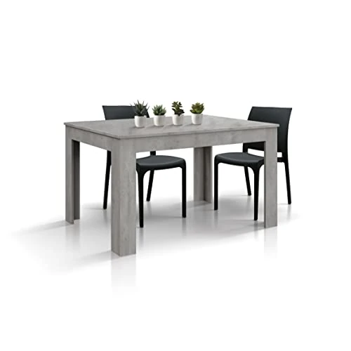 Offre limitée : PAZZO DESIGN Table Extensible Luisita, Gris Ciment, Table de Cuisine, Made in Italy, 120 x 80 x 77 cm - id_1868 de 273.90 € à 247.19 € (10% de remise)