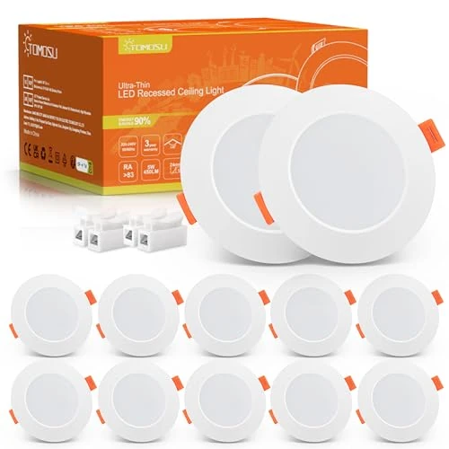 Oferta limitada: Tomosu Pack 10 Downlight LED Techo Empotrable 5W, Ojos de Buey LED Luz Fria de 29.99 € a 26.99 € (ahorro 10%)