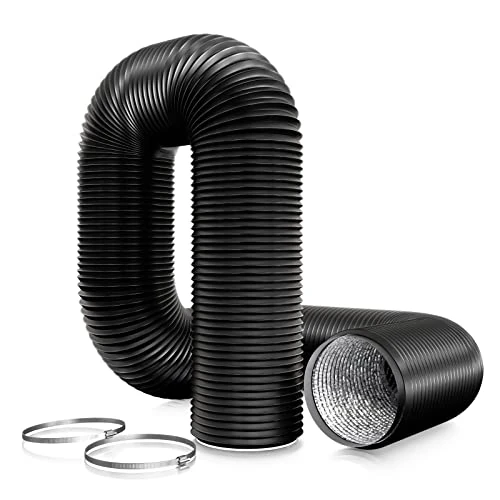 Offerta a tempo: Aygrochy 100mm Condotti Tubo di Ventilazione Flessibile in Alluminio PVC per Aerazione Domestica, Hydroponics(3 metri) - 0.00% da 16.99 € a 16.99 €