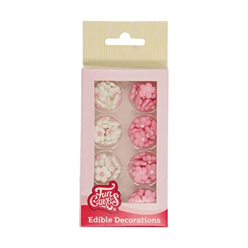 Offerta a tempo: FunCakes Decorazioni di Zucchero Piccoli Fiori Mix Bianco e Rosa, Pronti all'Uso per la Decorazione di Torte, Facile per Cupcake, Muffin e Altro, Set e 64 - 0.00% da 5.65 € a 5.65 €