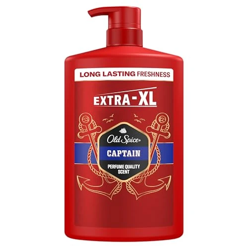 Offre limitée : Old Spice Captain Men Gel douche et shampooing 1000 ml, multi-usage 3 en 1 pour le corps, les cheveux, le visage, fraîcheur durable, parfum de qualité du parfum, nettoyage en profondeur de 19.90 € à 19.90 € (0.00% de remise)