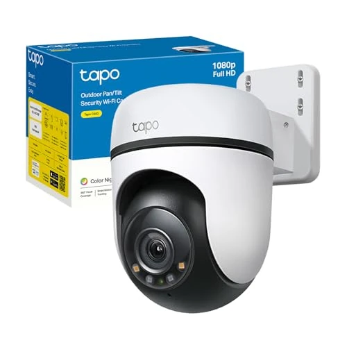 Tijdelijke aanbieding: TP-Link Tapo C500 Draadloze bewakingscamera voor buiten 360 graden resolutie 1080P FHD bewegingsdetectie nachtzicht tot 30 m biweg audio sirene compatibel met Alexa en Google van 38.99 EUR naar 38.99 EUR (korting 0%)