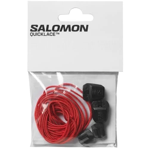 Salomon Quicklace Kit, Kit d'entretien des Chaussures Mixte, Racing Red/Black/Black, NS