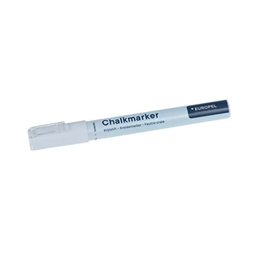 Oferta limitada: Europel Rotulador de tiza de 3 mm, blanco, 1 unidad, blíster, punta reversible y punta cincel de 3.95 € a 3.95 € (ahorro 0.00%)