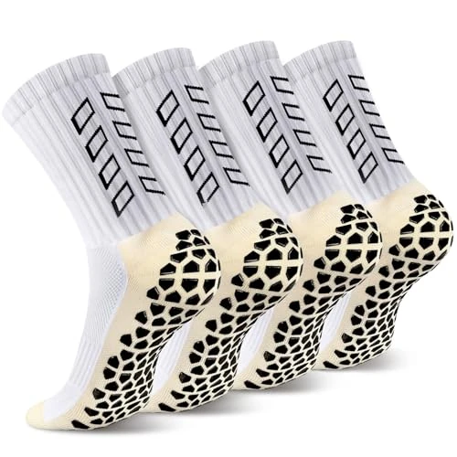 Oferta limitowana: ENONEO Skarpetki sportowe, do piłki nożnej, koszykówki, wędrówek, męskie/damskie, antypoślizgowe, pogrubione, zapobiegające powstawaniu pęcherzy, oddychające, wygodne do noszenia, 2-3 pary., biały-2, 39-45 EU z 47.99 zł na 47.99 zł (osz