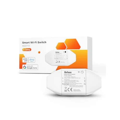 Offre limitée : Refoss Interrupteur Intelligent, DIY Interrupteur Connecté avec Alexa et Google Home, Lot de 1 Commutateur WiFi avec Commande Vocale, Contrôle à Distance et Fonction de Temps, 2500W de 8.99 € à 8.99 € (0.00% de remise)