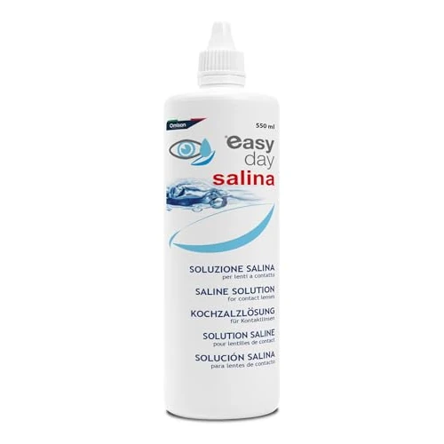 Offerta a tempo: Easy Day Salina - Risciacquo ed Idratazione delle Lenti a Contatto - Maxi Formato 550 ml - 15% da 10.99 € a 9.39 €