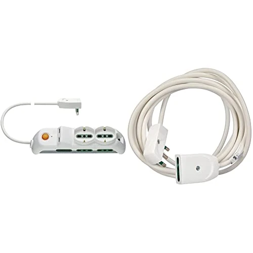 Offerta a tempo: Vimar FP00526.C.B Presa 2univ.+4P17/11+SPB17+int+2USB+SPDb & 0P32386.B Prolunga lineare — 22% da 36,00 € a 27,98 €