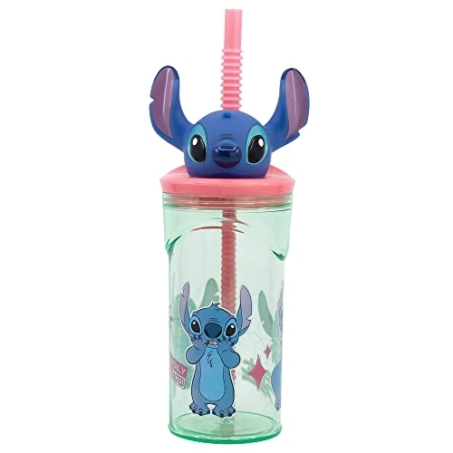 Oferta limitada: Vaso Infantil Reutilizable con Pajita y Tapa con figurita 3D y Capacidad de 360 ml de Stitch de 8.99 EUR a 8.99 EUR (ahorro 0%)