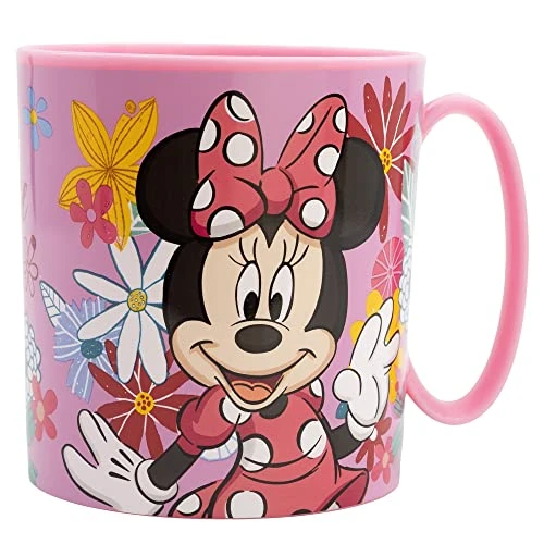 Offre limitée : Stor TASSE EN PLASTIQUE DE 390 ML SANS BPA, PASSANT AU MICRO-ONDES | MINNIE MOUSE SPRING LOOK, Rose Bonbon de 11.48 € à 9.97 € (13% de remise)
