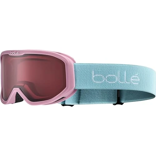 bollé INUK - Children's Ski Mask - Matte Pink and Blue - Vermillon Cat. 2 Screen - Clear Vision, Dual Screen, Anti-fog, Ventilated Comfort