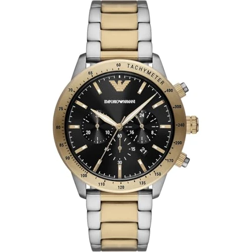 Offerta a tempo: Emporio Armani Orologio Uomo, movimento cronografo, cassa in acciaio inossidabile 43 mm con bracciale in acciaio inossidabile, AR11521 - 21% da 240.44 € a 190.00 €