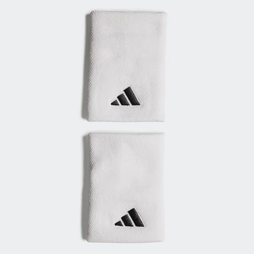 Tijdelijke aanbieding: adidas uniseks-volwassene Tennis Wristband Large Sweatband, White/White/Black, M van 12.95 € naar 12.95 € (0.00% korting)