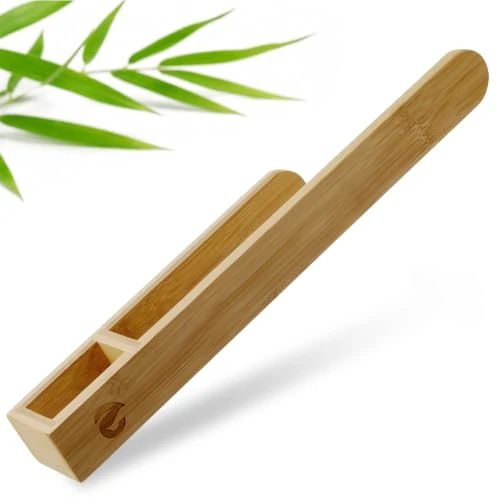 Offerta a tempo: ECENCE Portasciugamani in legno di bambù senza forare autoadesivo 38,5cm - 0.00% da 18.99 € a 18.99 €