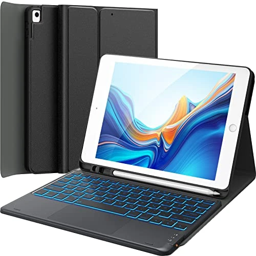 Offerta a tempo: CHESONA Custodia per tastiera per iPad da Air 11 pollici, Pro 11(4/3/2/1) generazione, illuminazione a 7 colori, 2 canali BT, GR - 0.00% da 62.53 € a 62.53 €