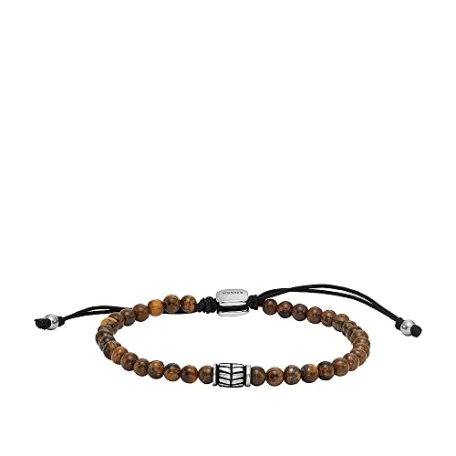 Offerta a tempo: Fossil Bracciale Da Uomo, Lunghezza: 250 mm, Larghezza: 4 mm Bracciale In Acciaio Inossidabile Argento, JF04413040 - 25% da 39.00 € a 29.25 €