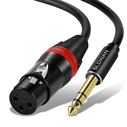 Offerta a tempo: SLDXIAN Cavo XLR Jack, Cavo XLR Femmina a Jack 6,35mm per Microfono — 5% da 16,99 € a 16,14 €