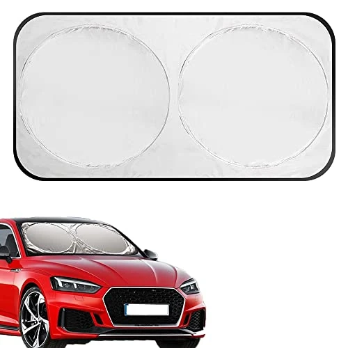 Offerta a tempo: Parasole Auto, Parasole per Parabrezza Anteriore Auto Protezione Parabrezza Protettore Contro i Raggi UV Visiera Parasole Interna Pieghevole Adatta per La Maggior Parte dei Veicoli, 150 * 70cm - 40.02% da 19.99 € a 11.99 €
