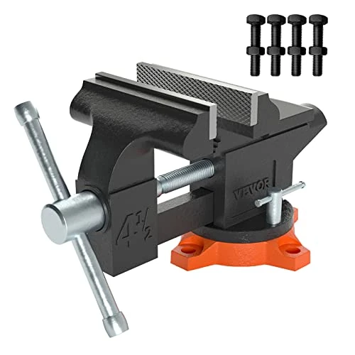 Offerta a tempo: VEVOR Morsa di Precisione da Banco Base Girevole da 240°, Morsa da Banco Rotante Larghezza di Ganascia 11,5 cm Apertura 8,5 cm per Uso Domestico Commerciale da Garage Officina, Morsa da Banco 4,6 kg - 30% da 32.90 € a 23.17 €