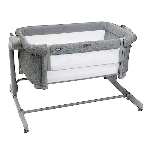 Oferta ograniczona: Chicco Next2Me Magic Evo Łóżko boczne łóżeczka dziecięcego z trybem huśtania, odchylanym oparciem, 11 poziomami wysokości, regulowaną wysokością, 4 kółkami, z materacem i torbą podróżną, ciemnoszary z 189.00 EUR na 189.00 EUR (znizka 0%)