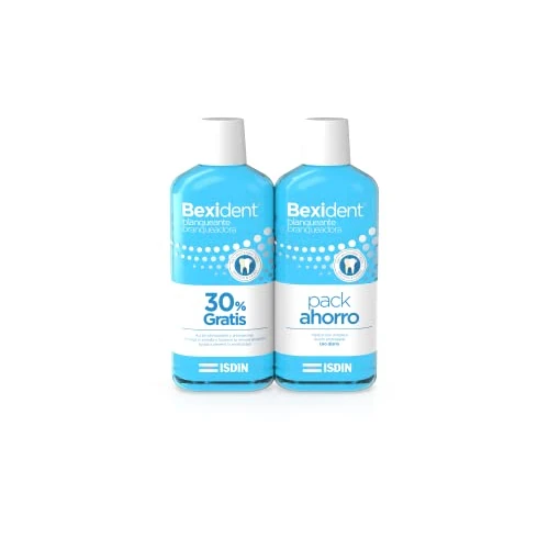 Offerta a tempo: ISDIN Bexident Pack 30% GRATUITO Colutorio sbiancante 500 + 500 ml, risciacquo orale sbiancante rimineralizzante tripla azione anti-placca - 12% da 10.91 € a 9.58 €