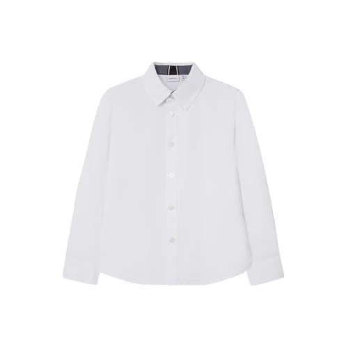 Offerta a tempo: NAME IT Nkmnewsa LS Shirt Noos, Camicia Bambini e Ragazzi, Bianco, 98 - 20% da 26.99 € a 21.59 €