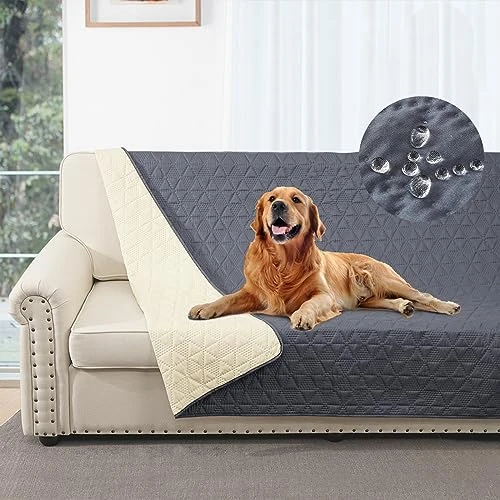 Tijdelijke aanbieding: Taiyang 100% waterdichte bankhoes voor honden, hondenbedhoes, beschermer, huisdierdeken, bank, meubelbeschermer voor kinderen, hond, kat (grijs, 132-208 cm (1 stuk)) van 29.99 EUR naar 29.99 EUR (korting 0%)