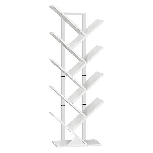 Oferta ograniczona: HOOBRO EWT08SJ01G1 Regał na książki, wysoki, 9-poziomowy, stojący, wysoki regał na płyty CD, do salonu, biały EWT08SJ01G1 z 57.99 EUR na 40.07 EUR (znizka 31%)