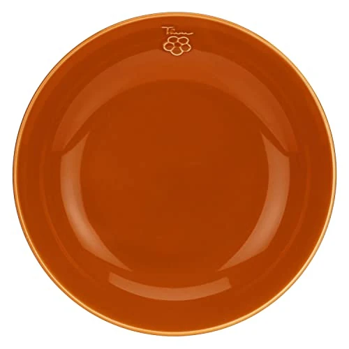 THUN, 4-osobowy stół porcelanowy, zestaw talerzy na dno i płaskie płaskie płaskie z dekoracją kwiatową inspirowaną łąkami z Tyrolu Południowego, linia Happy Country, płyta podłogowa 27.5 cm; płyta