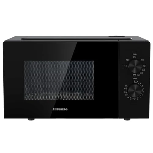 Zeitlich begrenztes Angebot: Hisense H20MOBP1G Mikrowelle mit Grill, Kapazität 20 l, 700 W Leistung, 900 W mit Grill, 5 Stufen, Timer 30 min, Auftaumodus, Schütze, schwarzes Finish von 95.08 € auf 95.08 € (0.00% Rabatt)