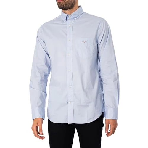 Tijdelijke aanbieding: GANT REG POPLIN Shirt voor heren, lichtblauw, M van 100.00 € naar 71.87 € (28% korting)